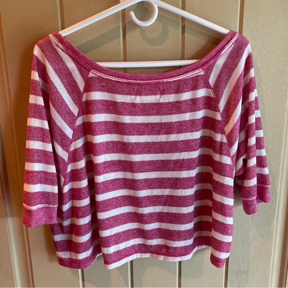 Hollister Pink & White Striped Top - Picture 3 of 3
